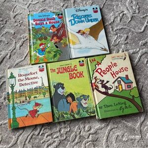 Disney and Classic Children's 5 Hardcover Vintage Book Collection